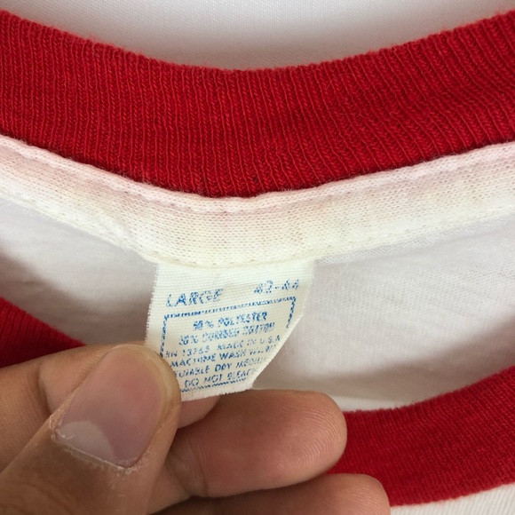 Vintage 70s Ringer t shirt - Picture 5 of 8